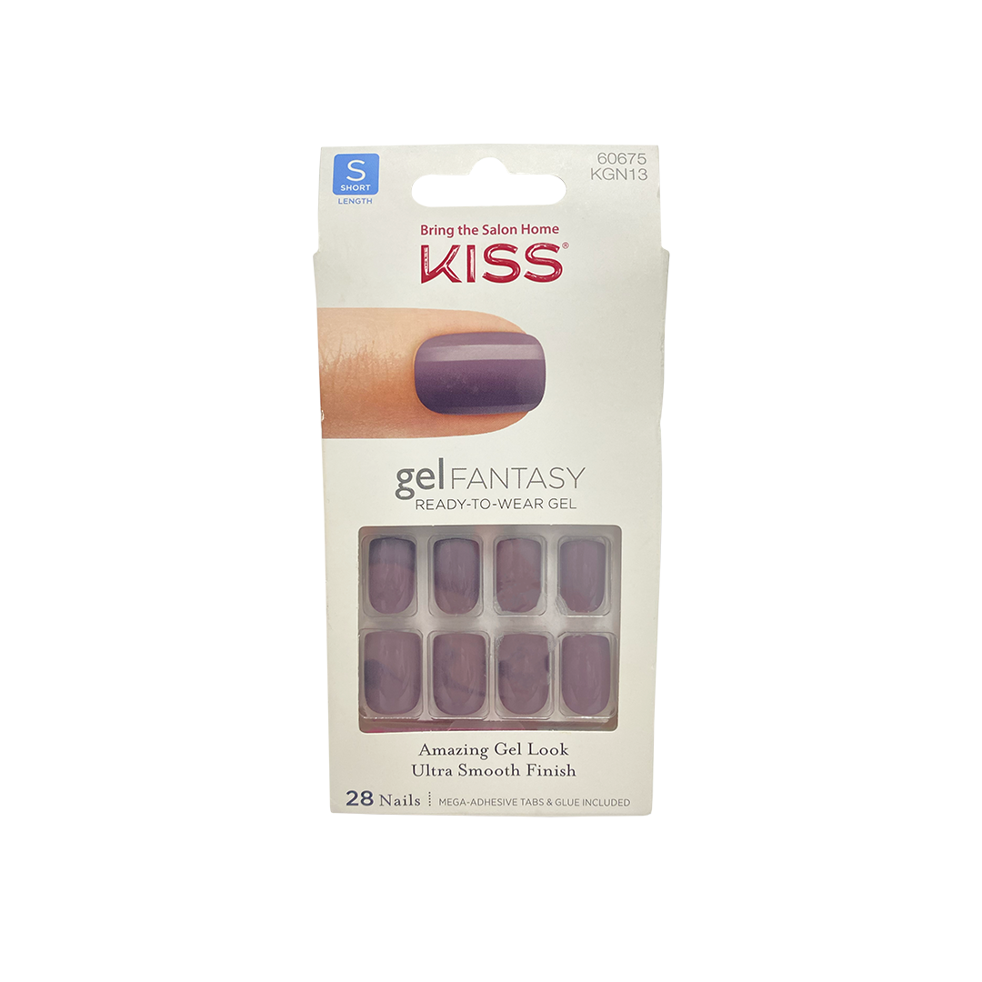 Kiss Gel Fantasy 28 Nails 60675 KGN13 Plum