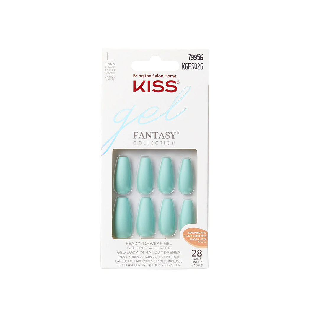 Kiss Glam Fantasy 30 Long Nails Turquoise 76807