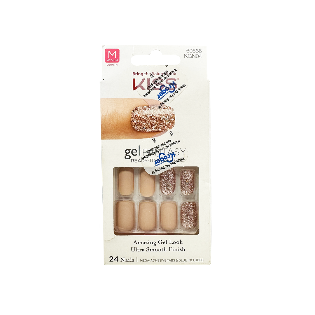Kiss Glam Fantasy Nails Nude Glitter 60666
