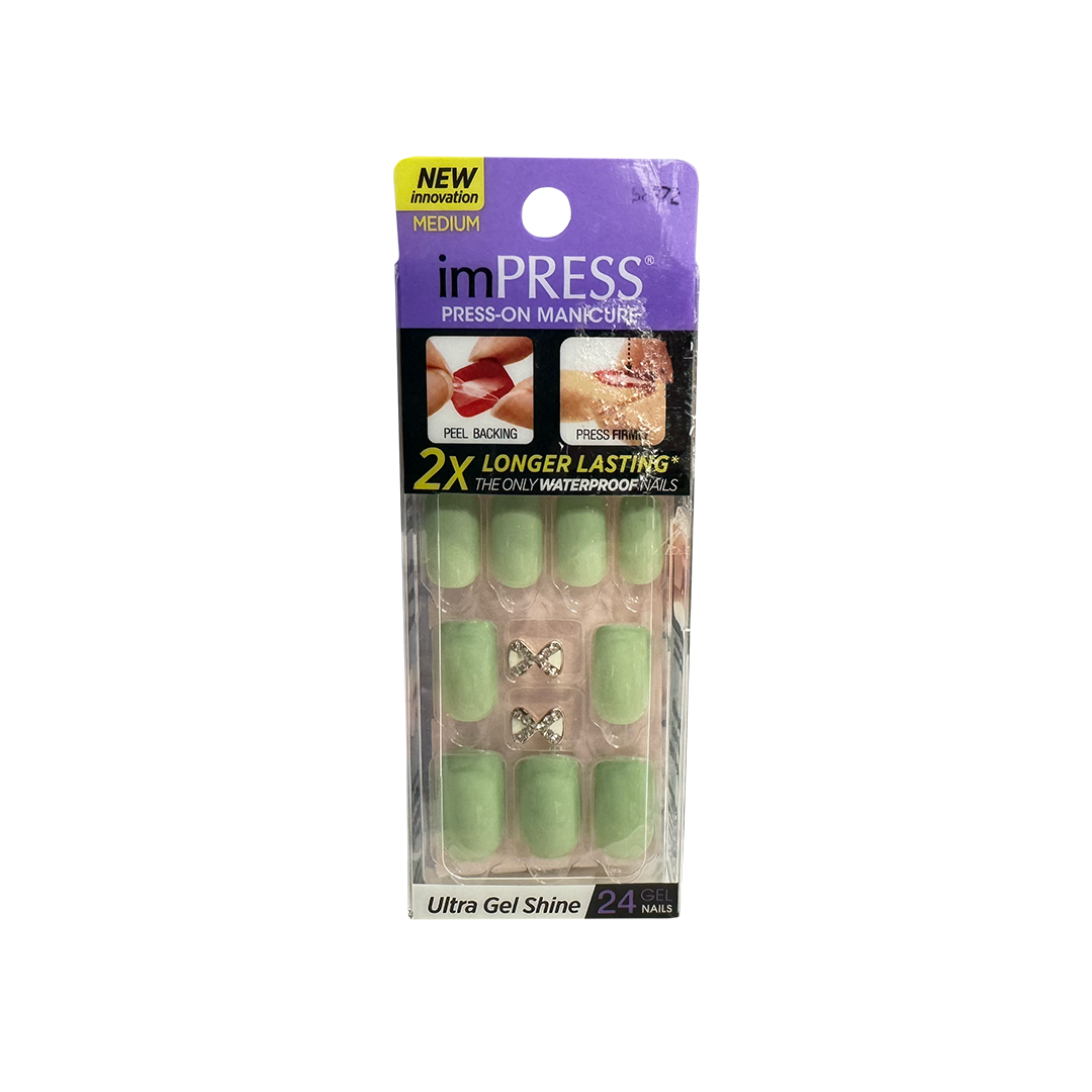 Kiss Impress 24 Nails Media Darling Bow 58272