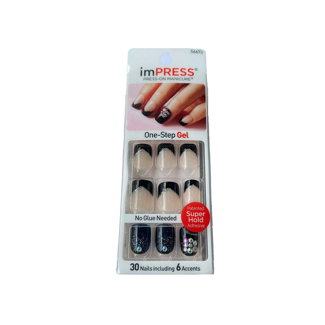 Kiss Impress 30 Nails Text Appeal Jewel 56673