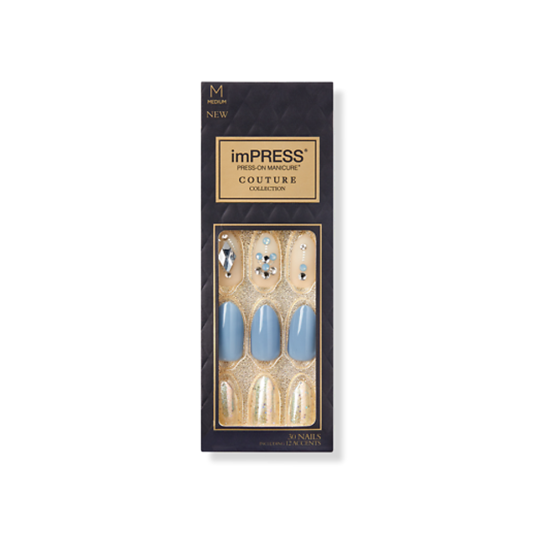 Kiss Impress Couture 30 Medium Nails 86777 Blue Mood
