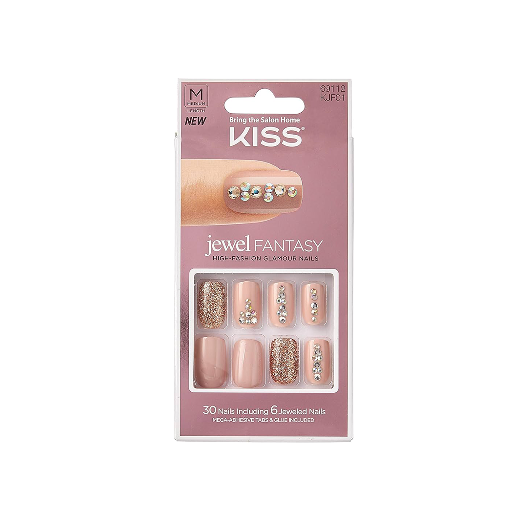 Kiss Jewel Fantasy Nails Pink Nude Jewel 69112