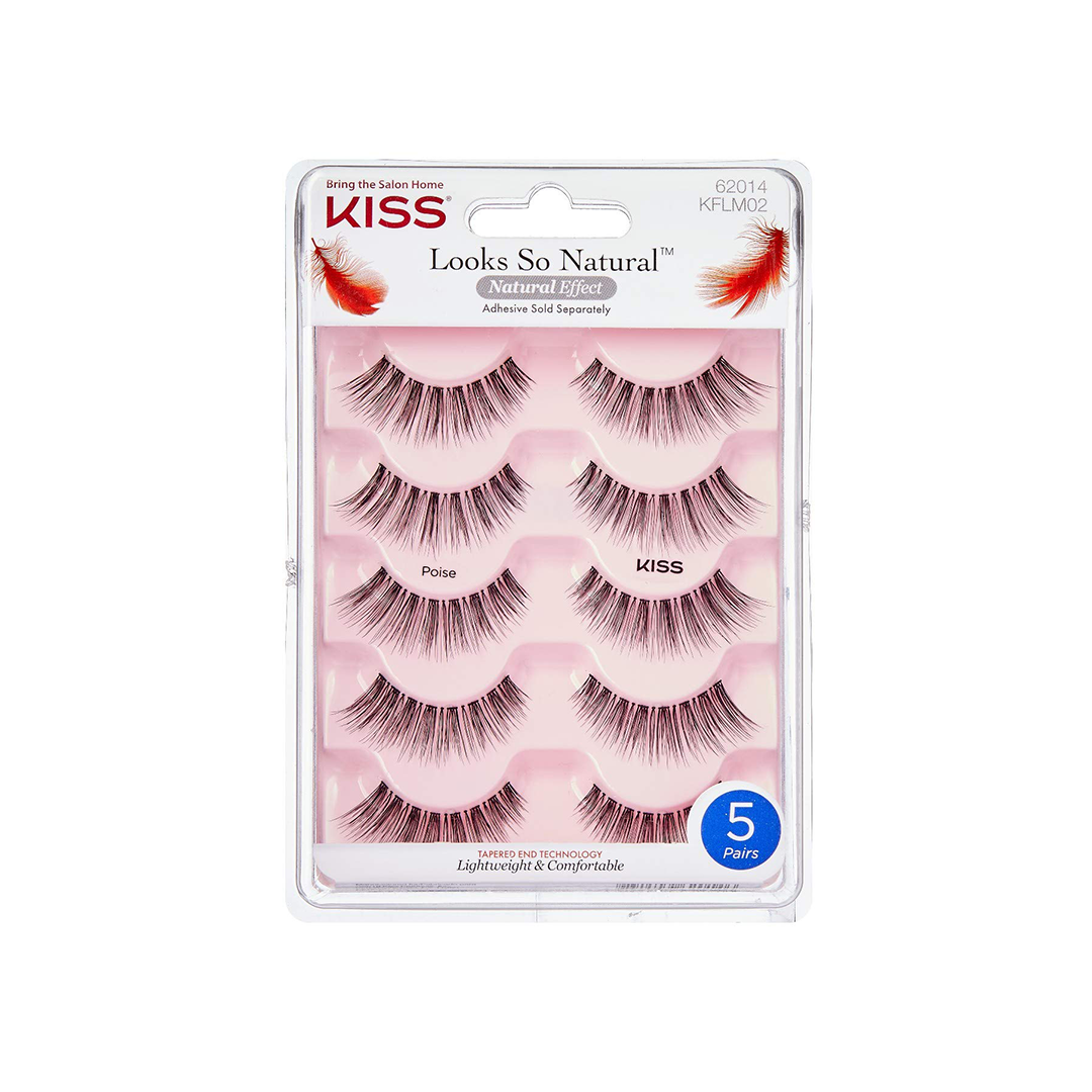 Kiss Looks So Natural False Lashes 5 Piece Poise