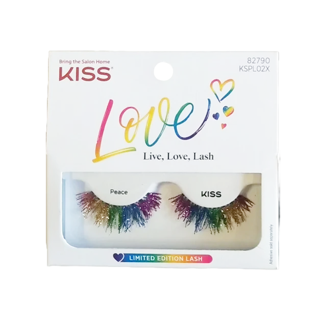 Kiss Love is Love False Eyelashes Peace