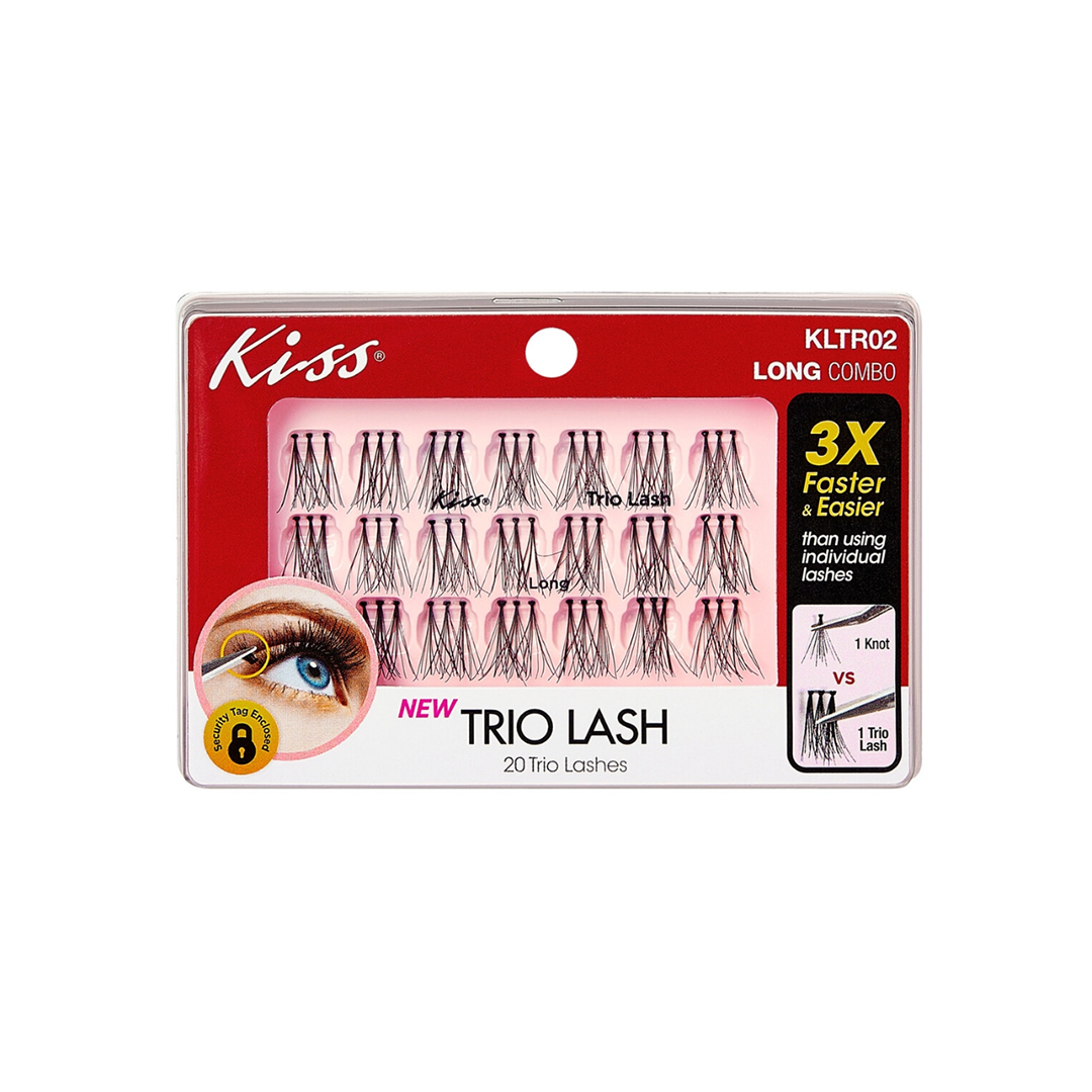 Kiss Trio Lash Long False Eyelashes KLTR02