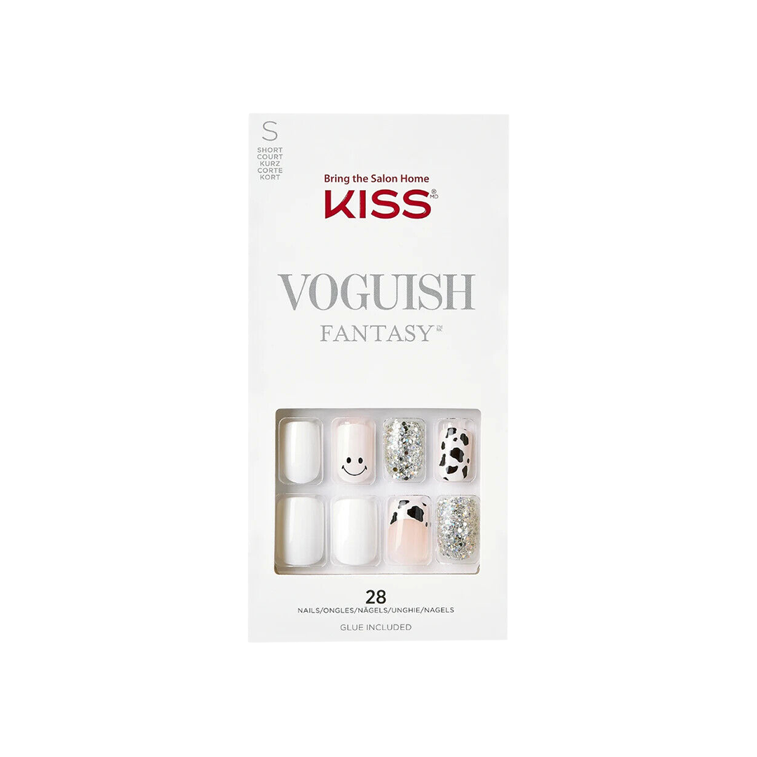 Kiss Voguish Fantasy 28 Short Nails 87734 FV24X