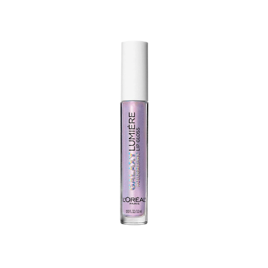 L’Oréal Paris Galaxy Holographic Lipgloss – Polaris Pink, 4, Holografischer Glanz Für Lippen
