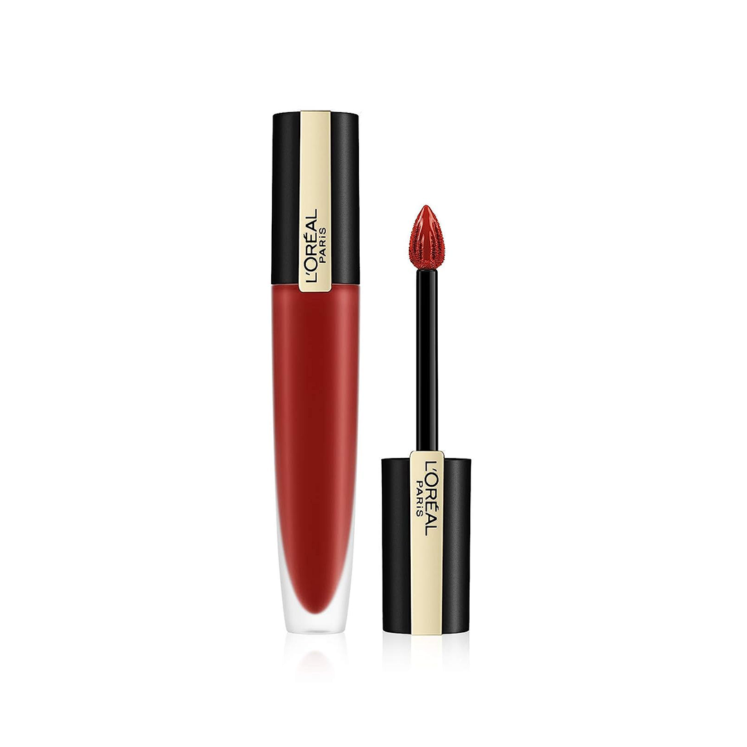 L'Oreal Rouge Signature Liquid Lipstick I Am Worth It 115