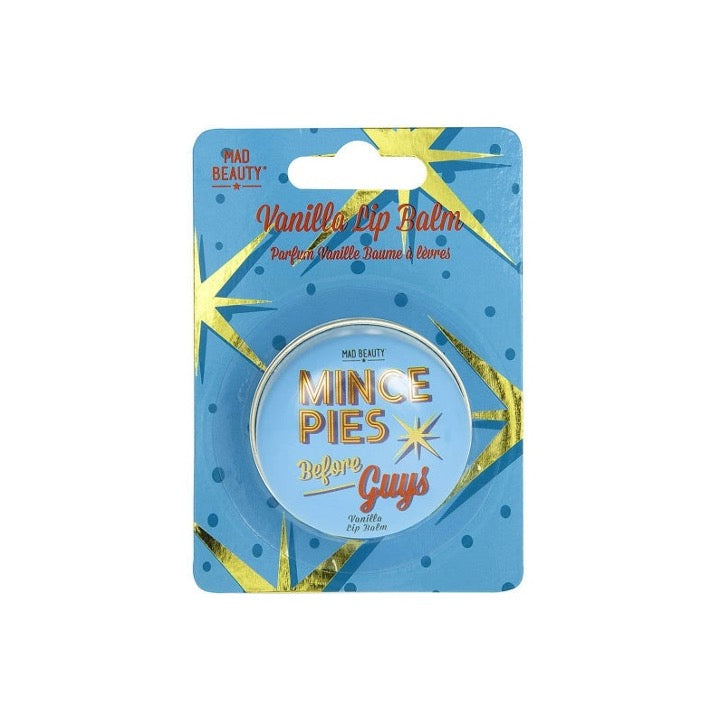 Mad Beauty Mince Pies Before Guys Vanilla Lip Balm