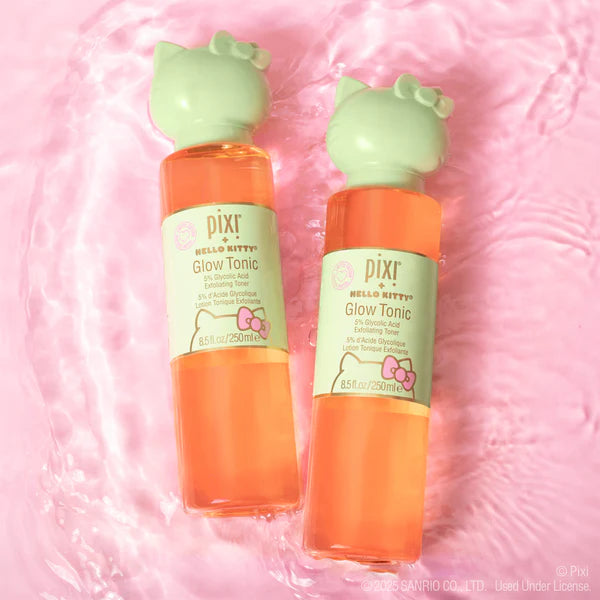 Pixi Skin Treats X Hello Kitty Glow Tonic 250ml 5% Glycolic Acid Exfoliating Toner