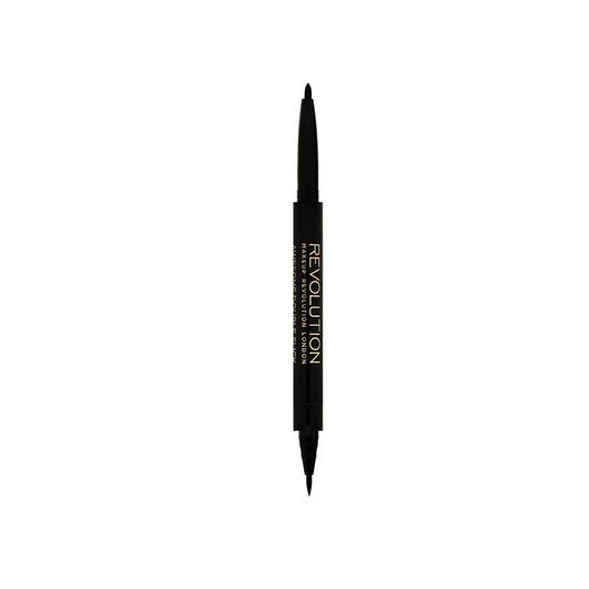 Revolution Dual Eyeliner Felt & Kohl Black