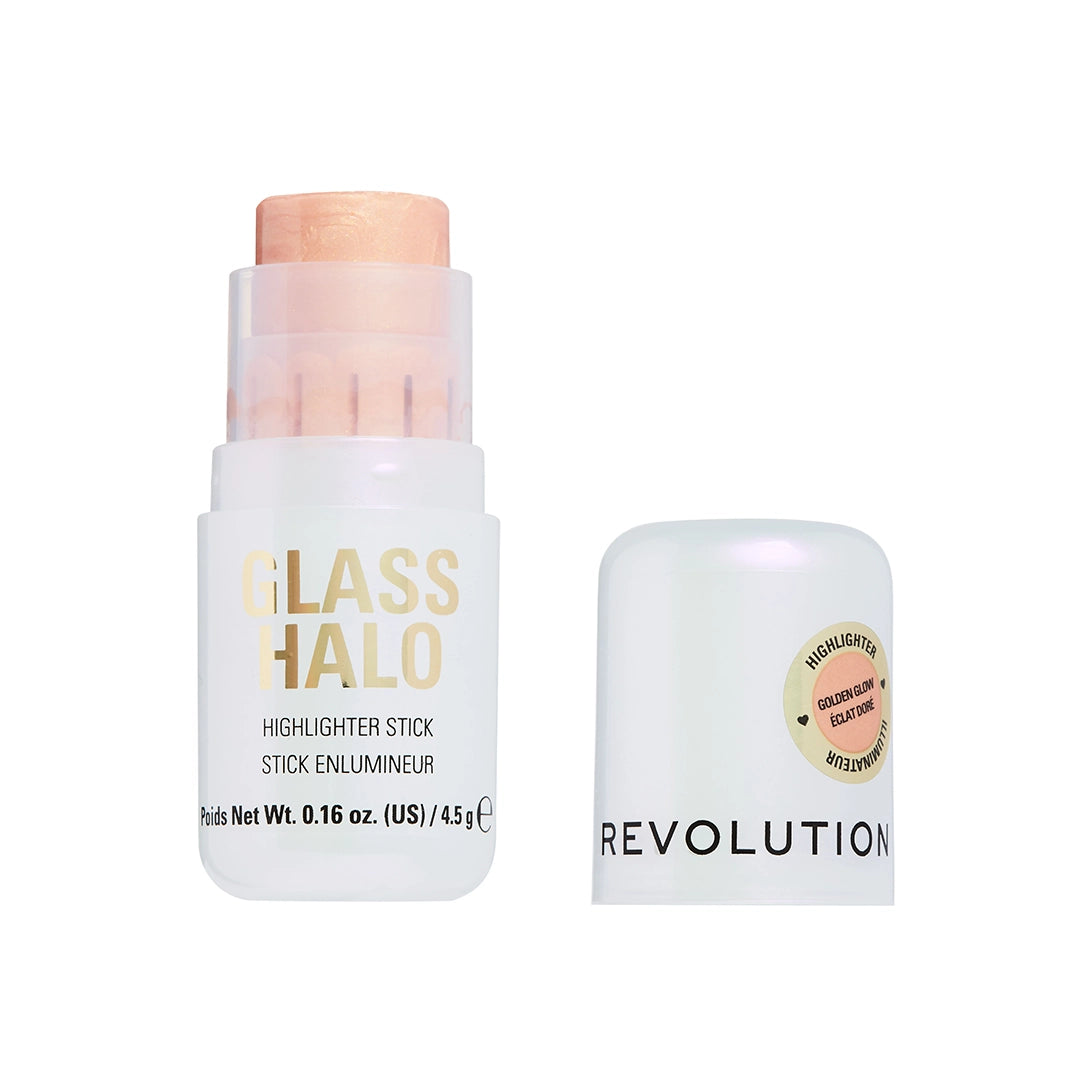 Revolution Glass Halo Highlighter Stick Golden Glow For Eyes, Face & Body