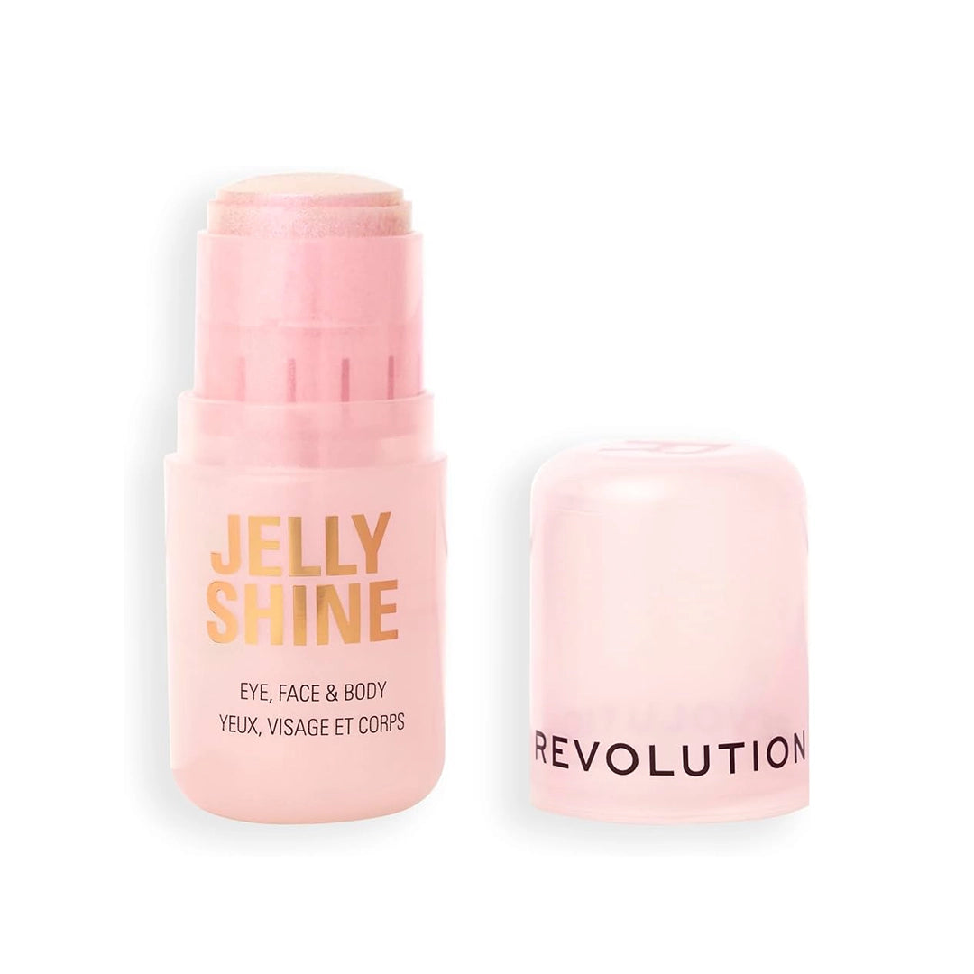 Revolution Jelly Shine Highlighter Stick Etheral Pink For Eyes, Face & Body