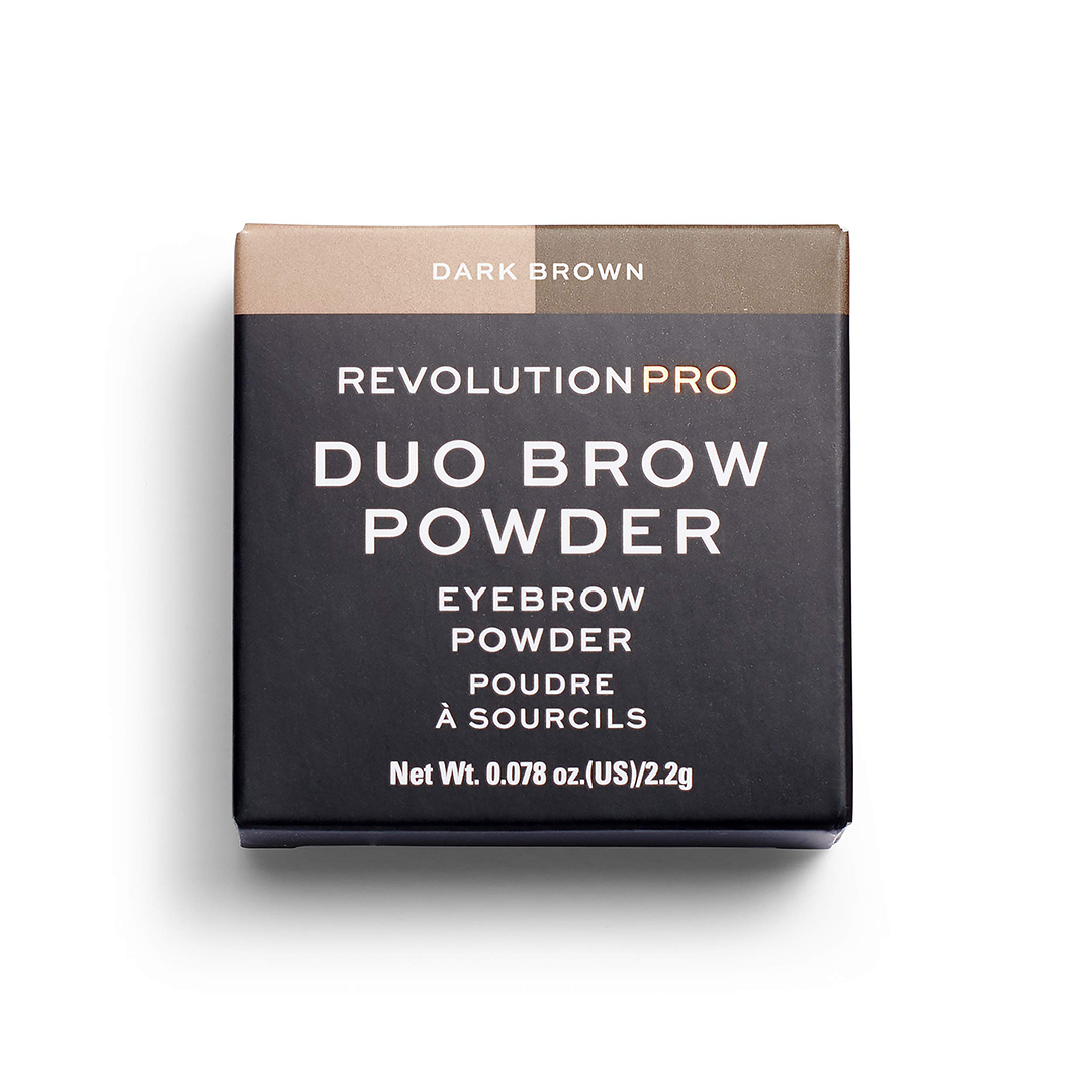 Revolution Pro Duo Brow Powder Eyebrow Powder Dark Brown