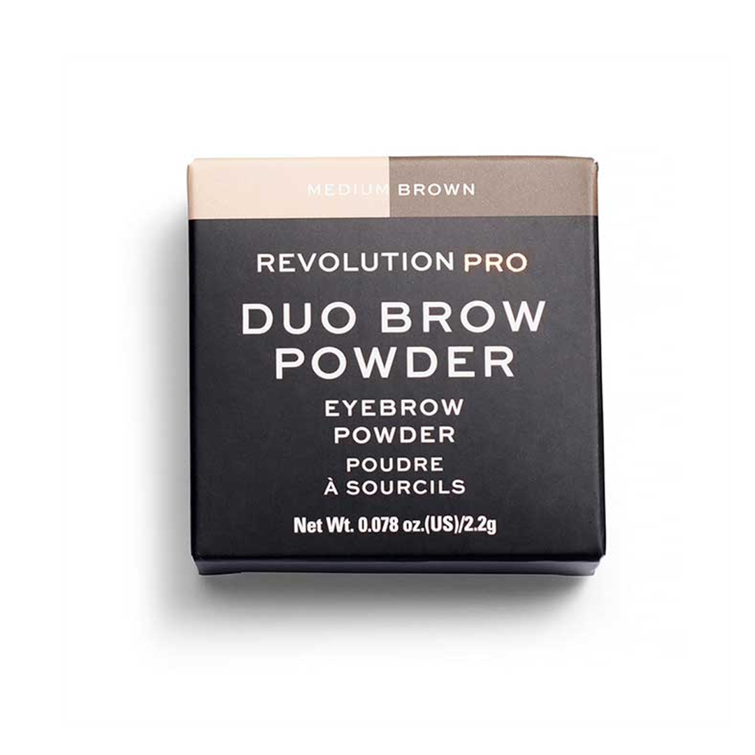 Revolution Pro Duo Brow Powder Eyebrow Powder Medium Brown