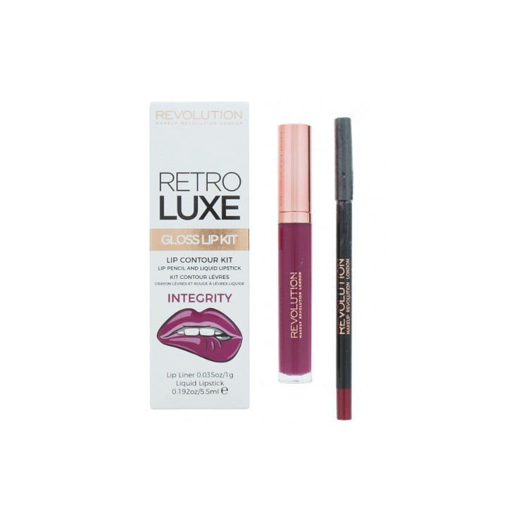 Revolution Retro Luxe Gloss Lip Kit Integrity
