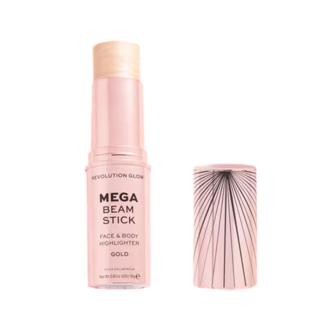 Revolution Mega Beam Stick Face & Body Highlighter Gold