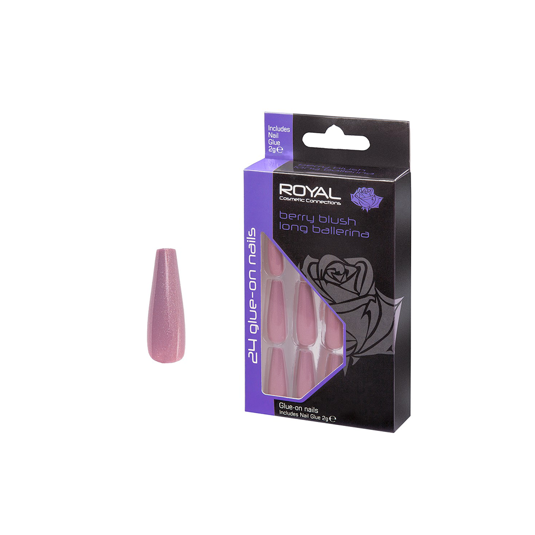 Royal Cosmetics Berry Blush Long Ballerina Nails NNAI382A