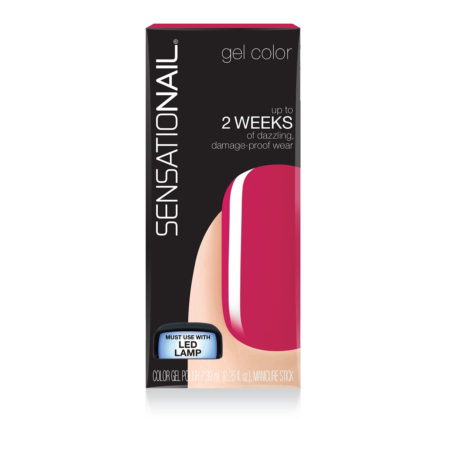 Sensationail Gel Colour Polish Fuchsia Fab