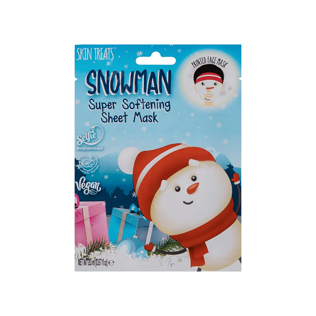 Skin Treats Snowman Super Softening Printed Sheet Mask