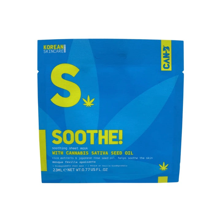 CAN B Soothe Sheet Mask Soothing With Cannabis Sativa Oil