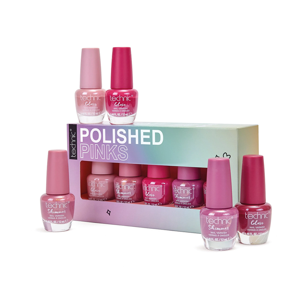 Technic Polished Pinks Nail Polish Set