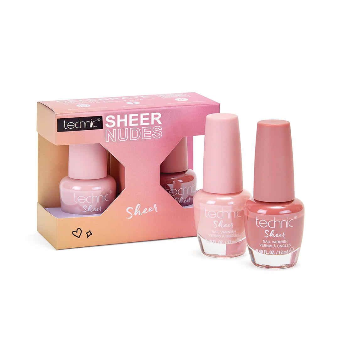 Technic Sheet Nudes Nail Duo Set