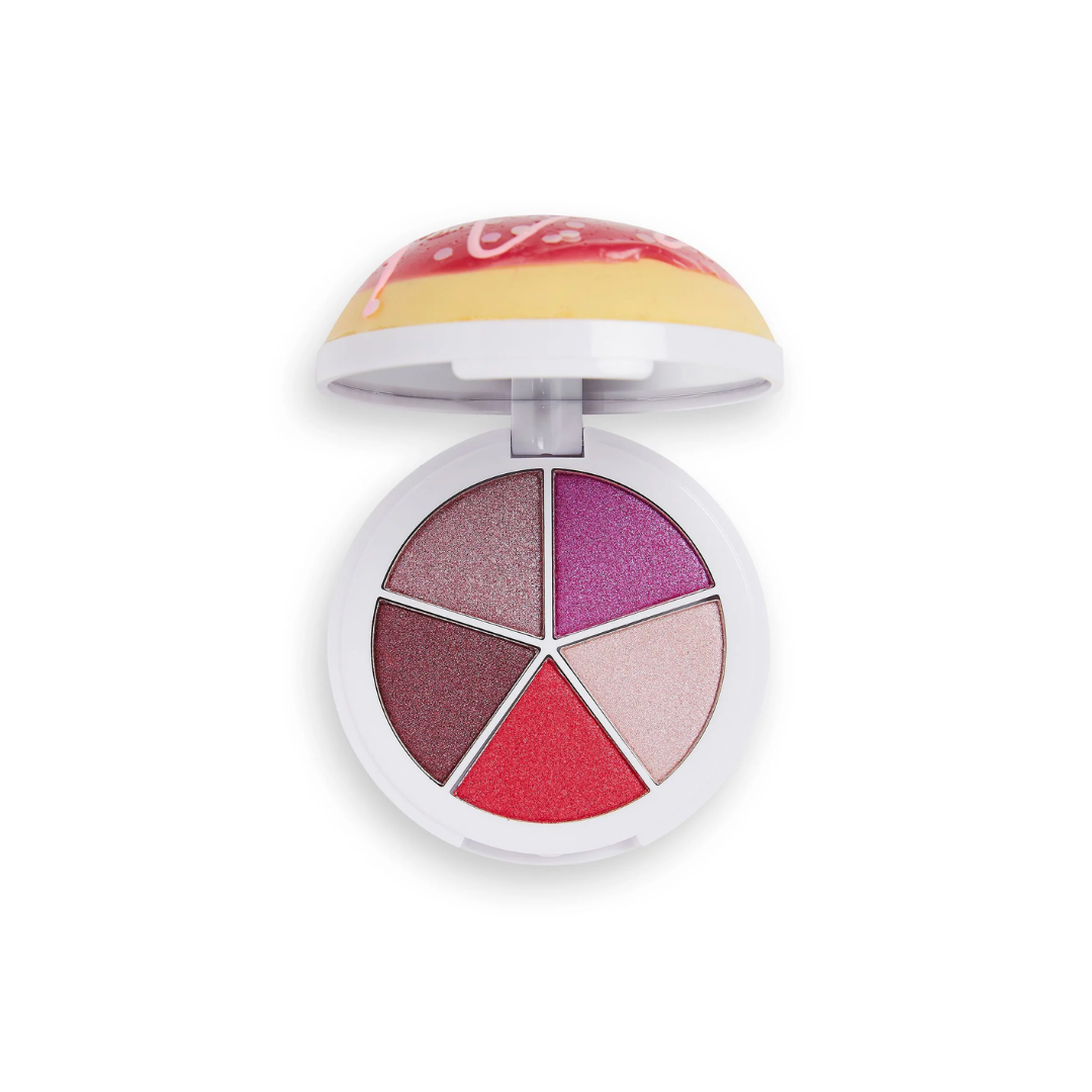 Tester Revolution I Heart Revolution Donut Cherry Pie Eyeshadow Palette