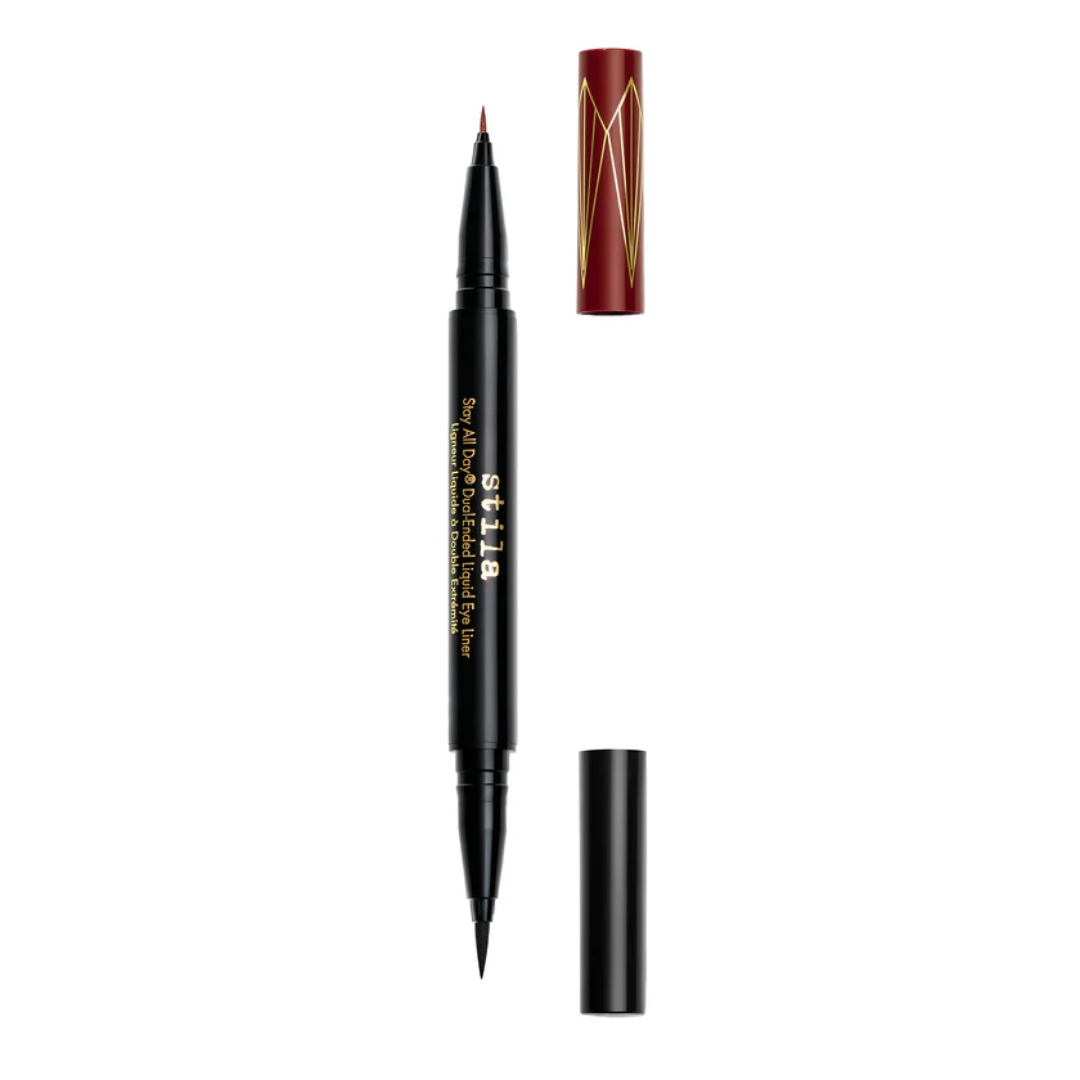 Stila Stay All Day Dual Ended Waterproof Liquid Eyeliner Original Intense Black & Micro Tip Sangria