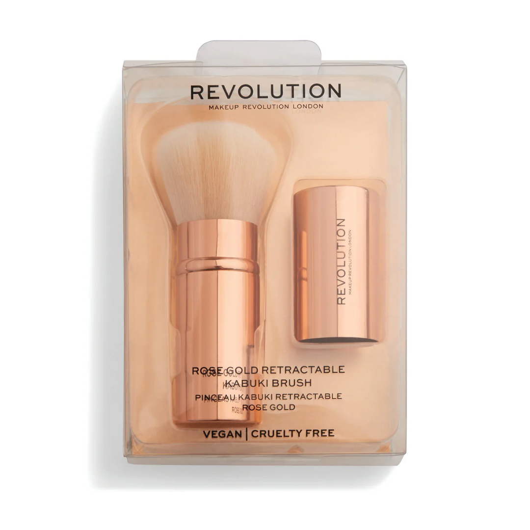 Revolution Rose Gold Retractable Kabuki Brush