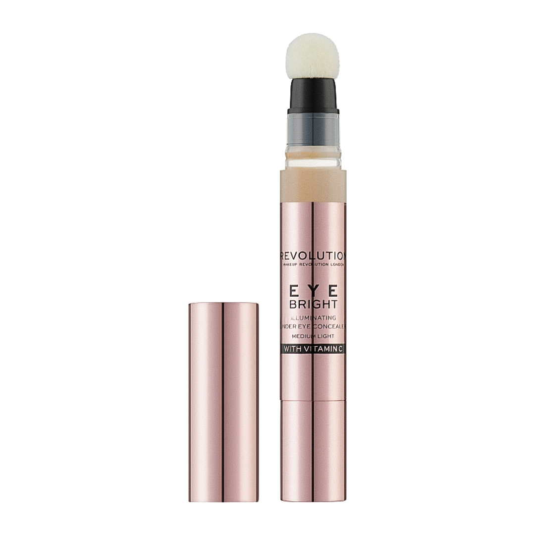 Revolution Eye Bright Illuminating Under Eye Concealer W Vitamin C Medium Light