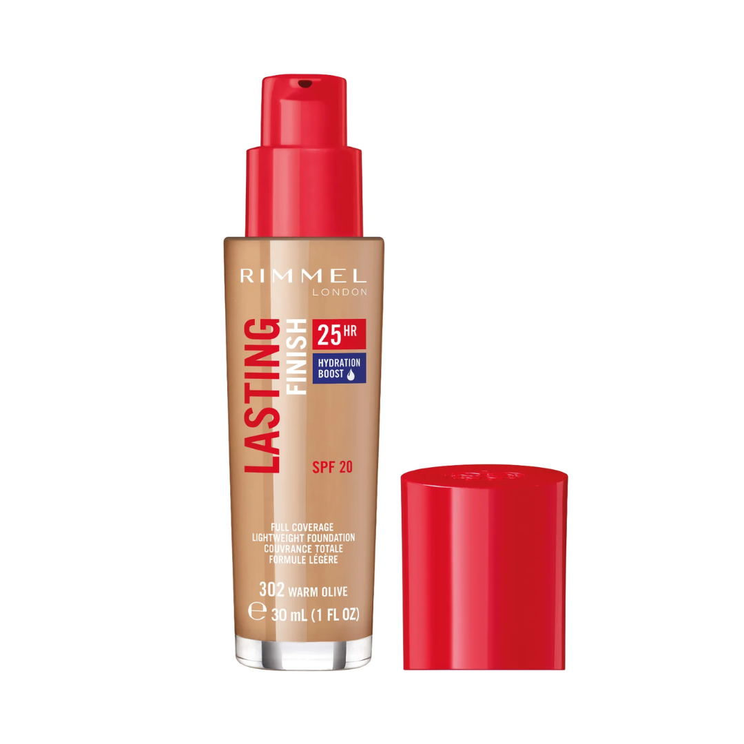 Rimmel Lasting Finish 25H Foundation 302 Olive SPF20
