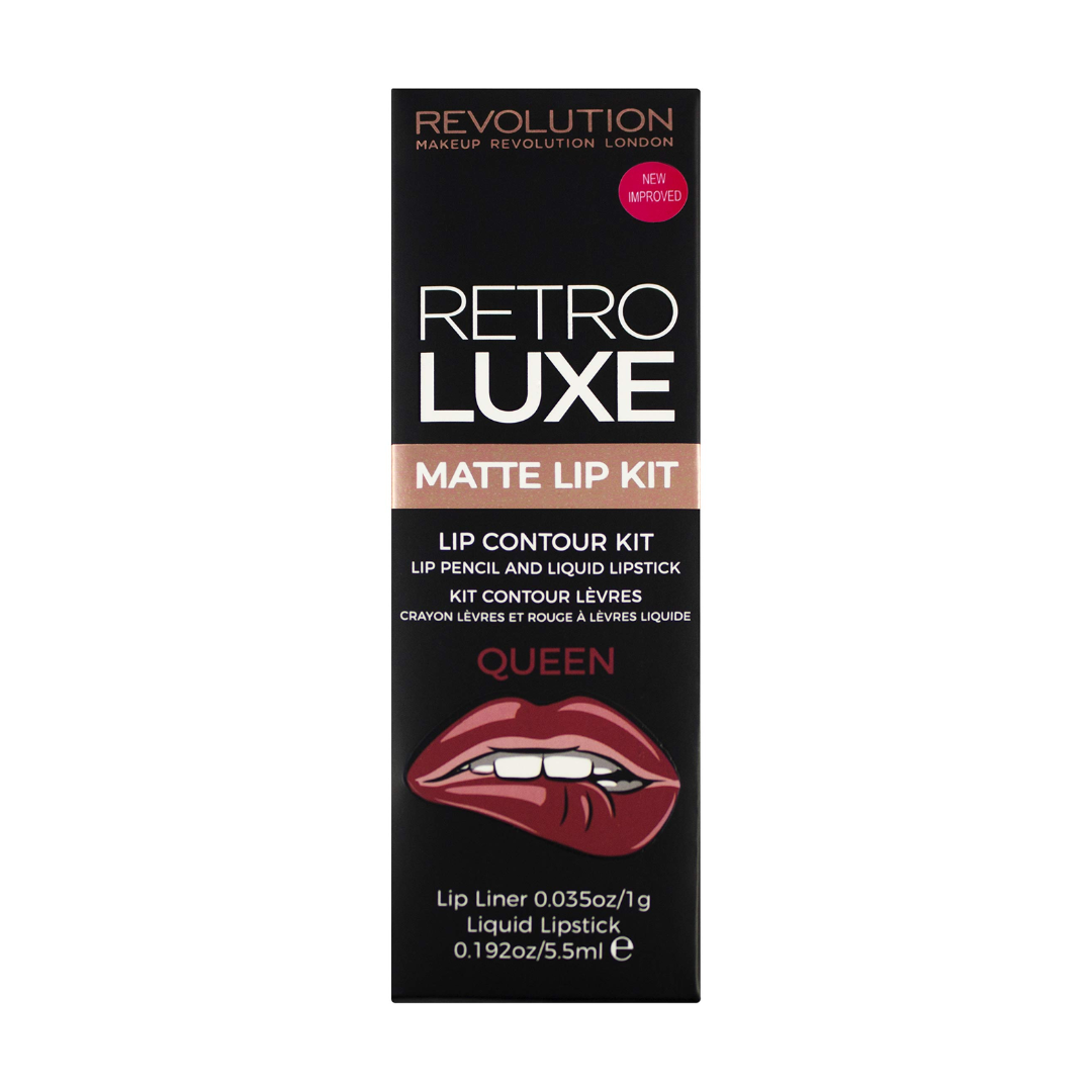 Revolution Retro Luxe Matte Lip Kit Queen
