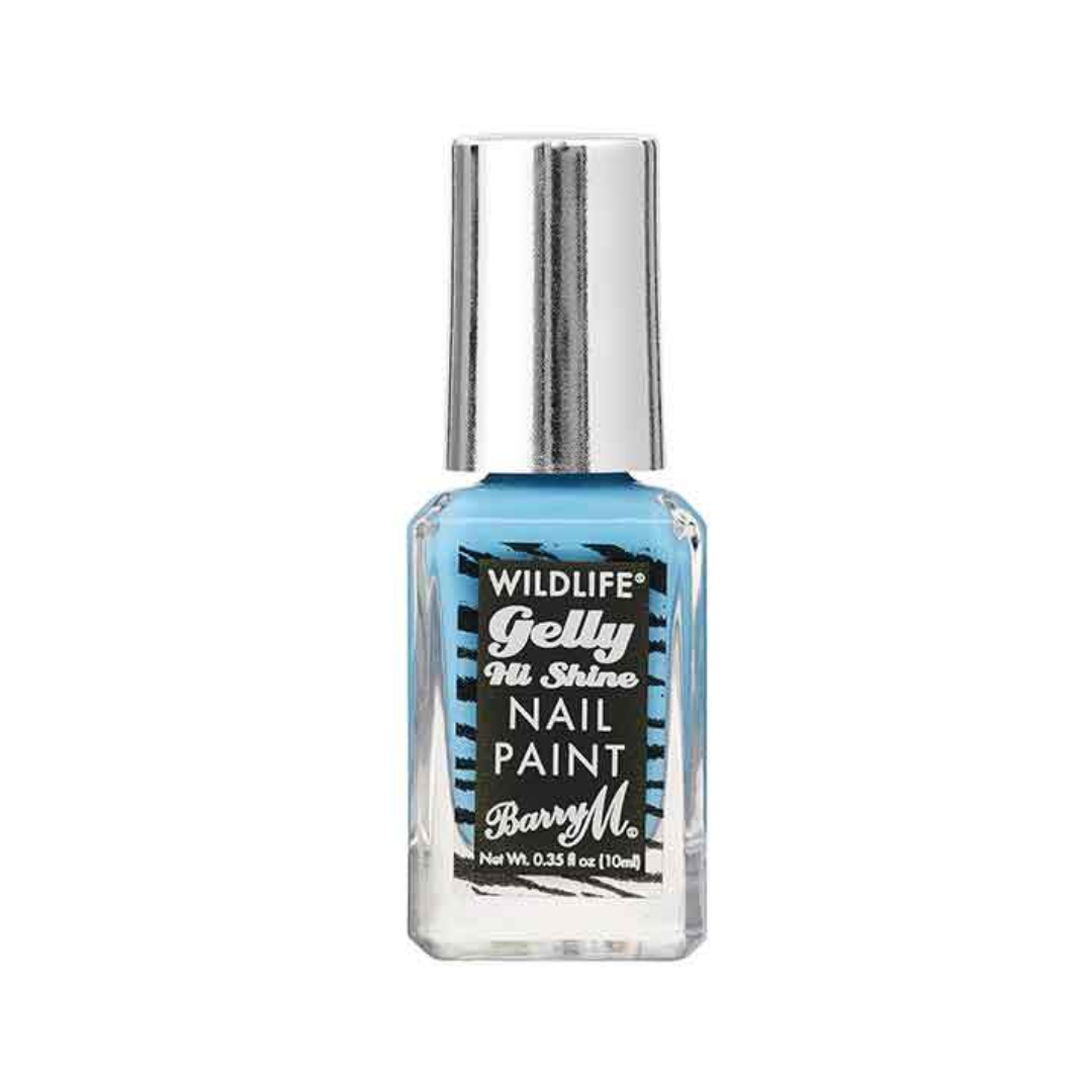 Barry M Gelly Hi Shine Wildlife Nail Paint Ocean Blue