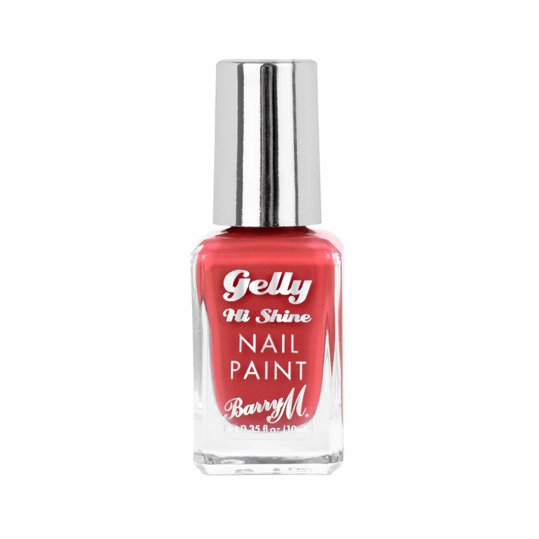 Barry M Gelly Hi Shine Nail Paint Red Velvet