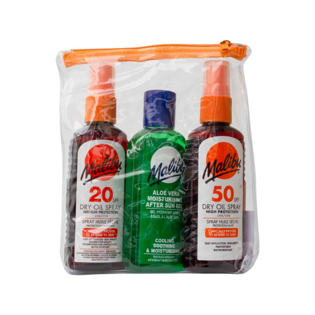 Malibu Sun Lotion 3 Pack 100ml Oil SPF 20, SPF 50