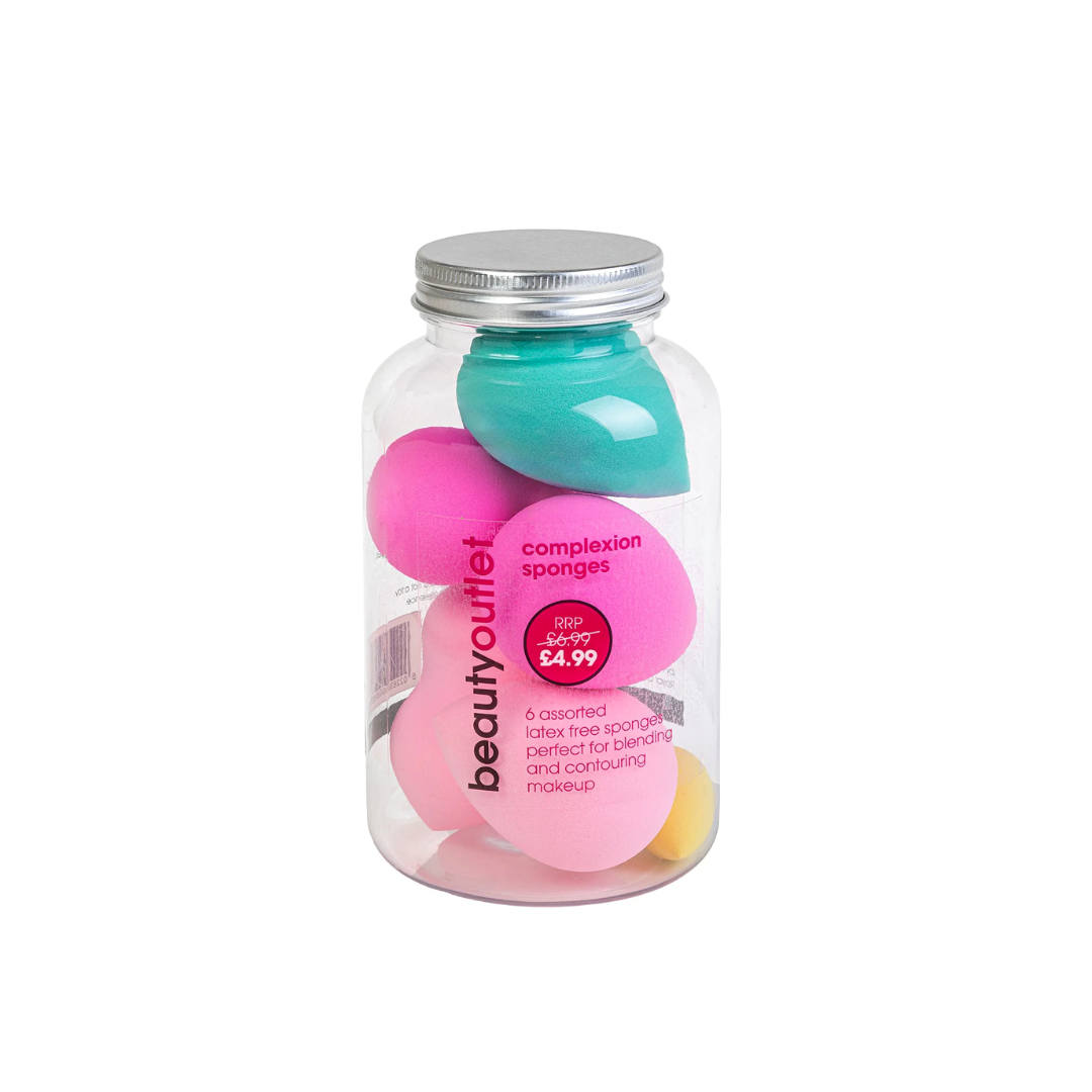 Beauty Outlet 6 Complexion Sponges In Jar BEAU320