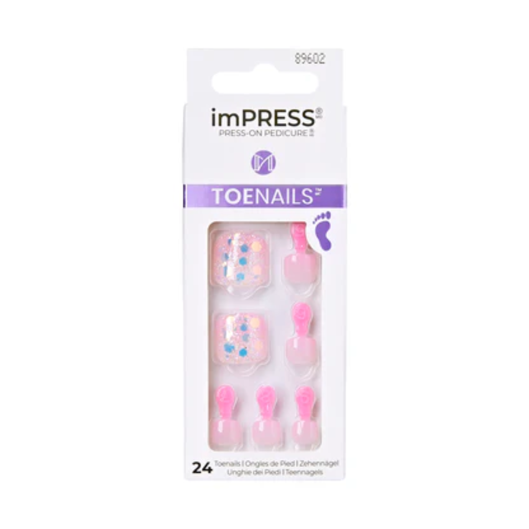 Kiss Impress ToeNails Brave Hearts 89602