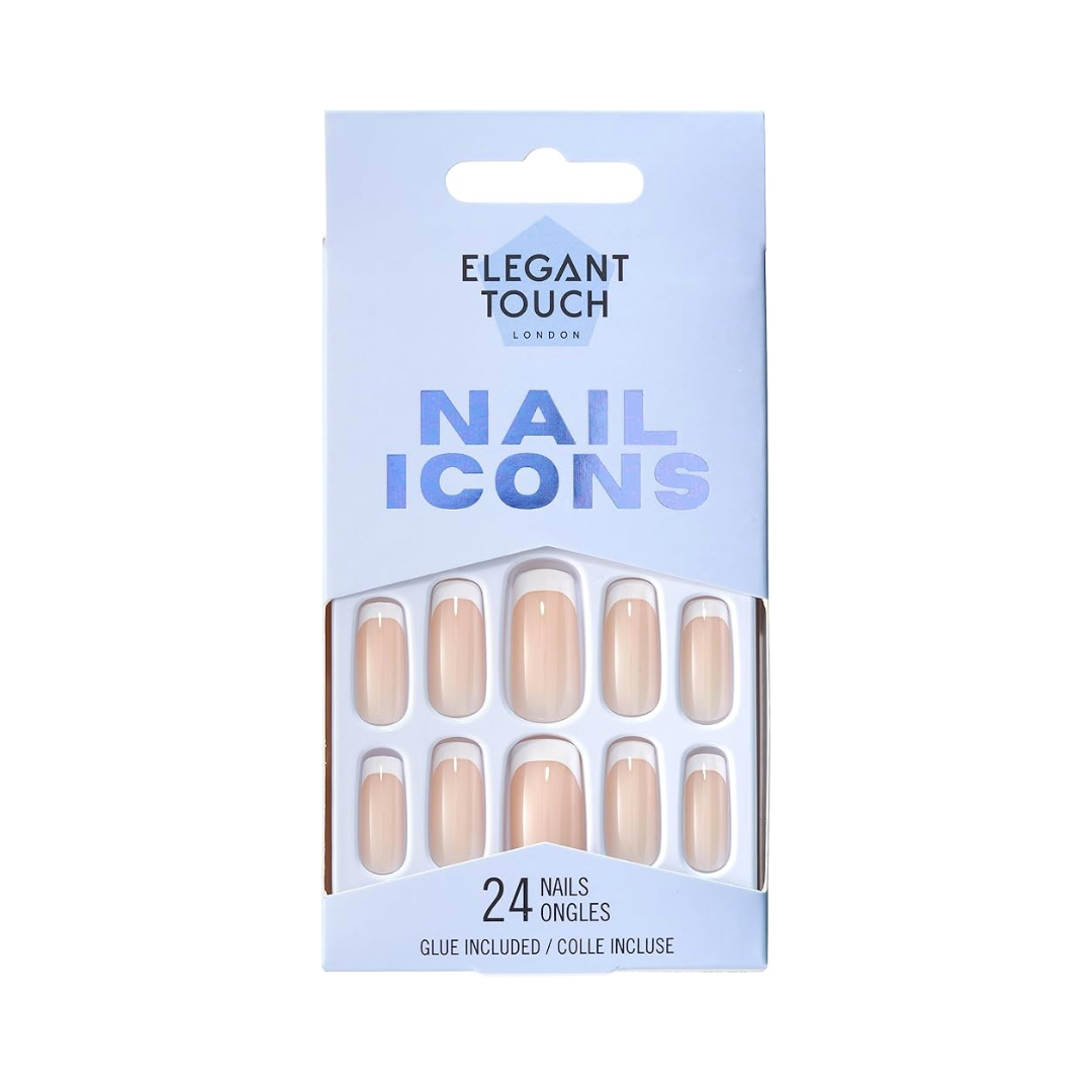 Elegant Touch False Nails Nail Icons Long Squoval Material Gurl