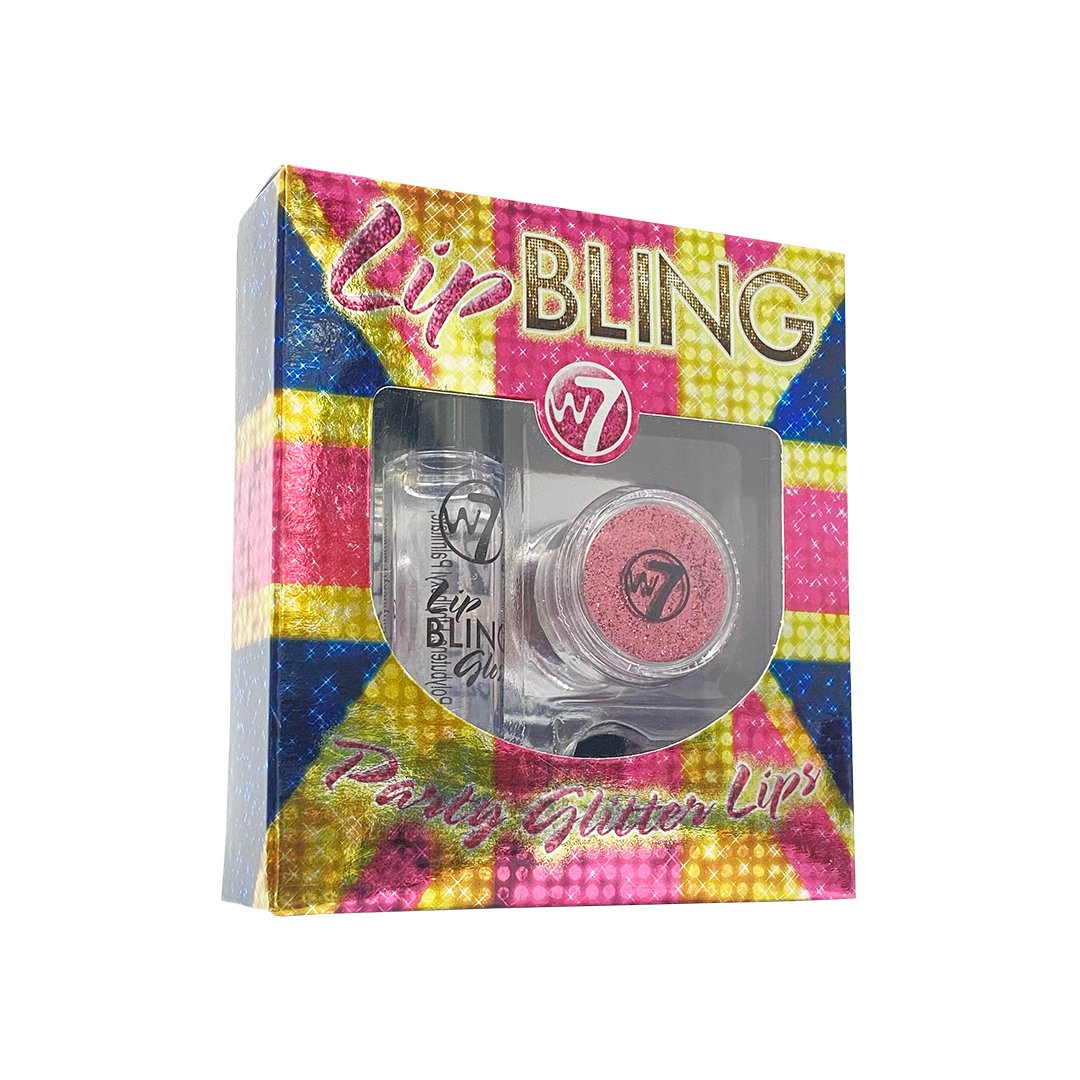 W7 Lip Bling Glitter & Gloss Pink Rose