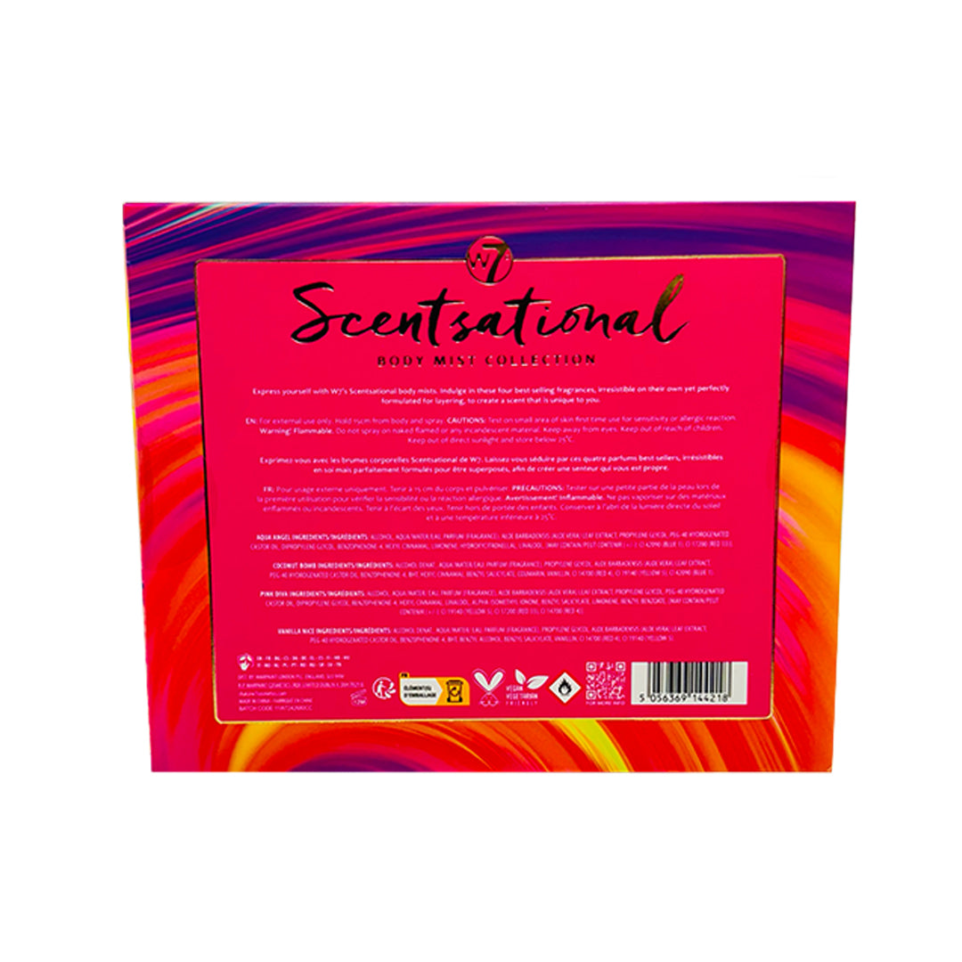W7 Scentsational Body Mist Collection 4x50ml