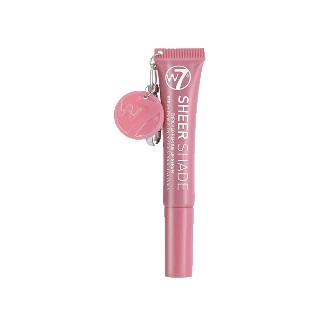 W7 Sheer Shade Enriched Peptide Lip Serum with Key Ring Dusk Petal