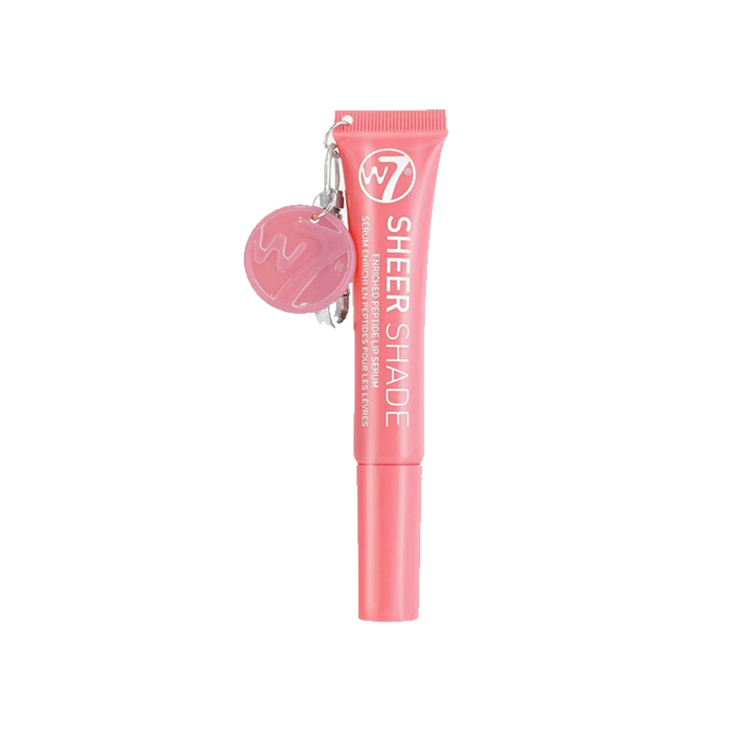 W7 Sheer Shade Enriched Peptide Lip Serum with Key Ring Pink Champagne