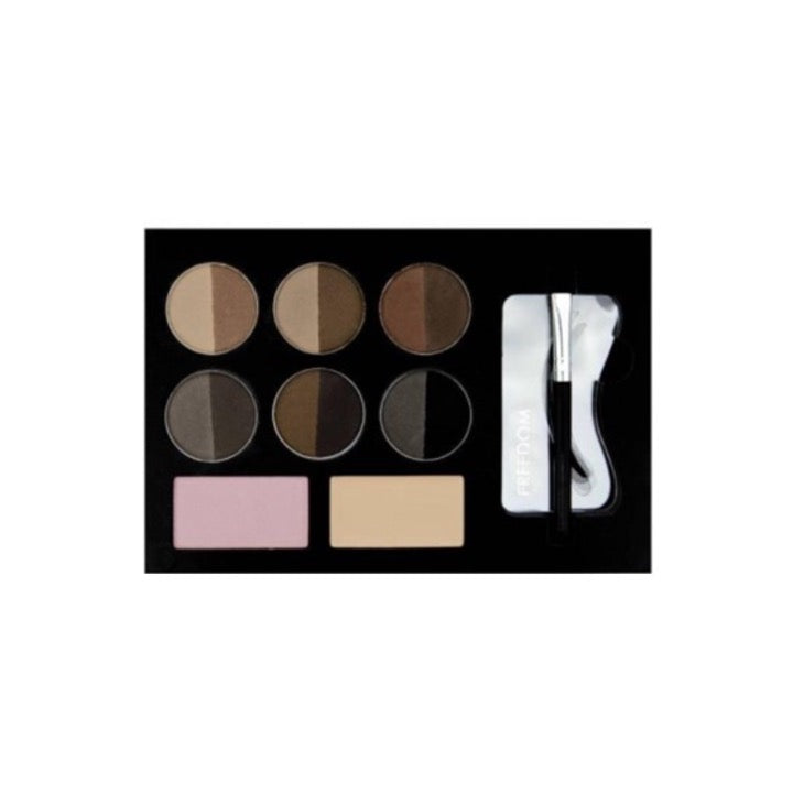 Revolution Freedom Pro HD Brow Palette Medium Dark