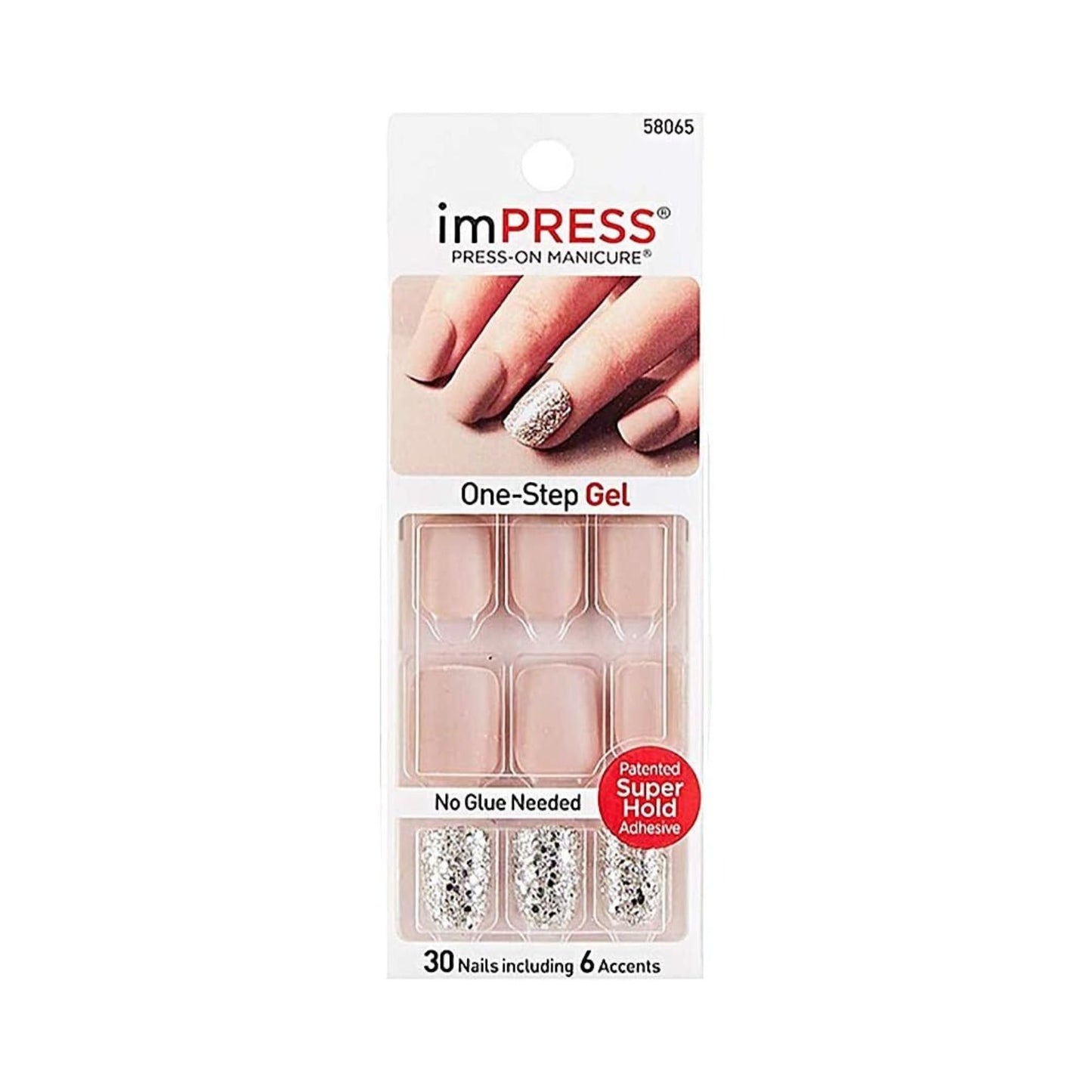 Kiss Impress Nails 58065 (Silver Glitter)
