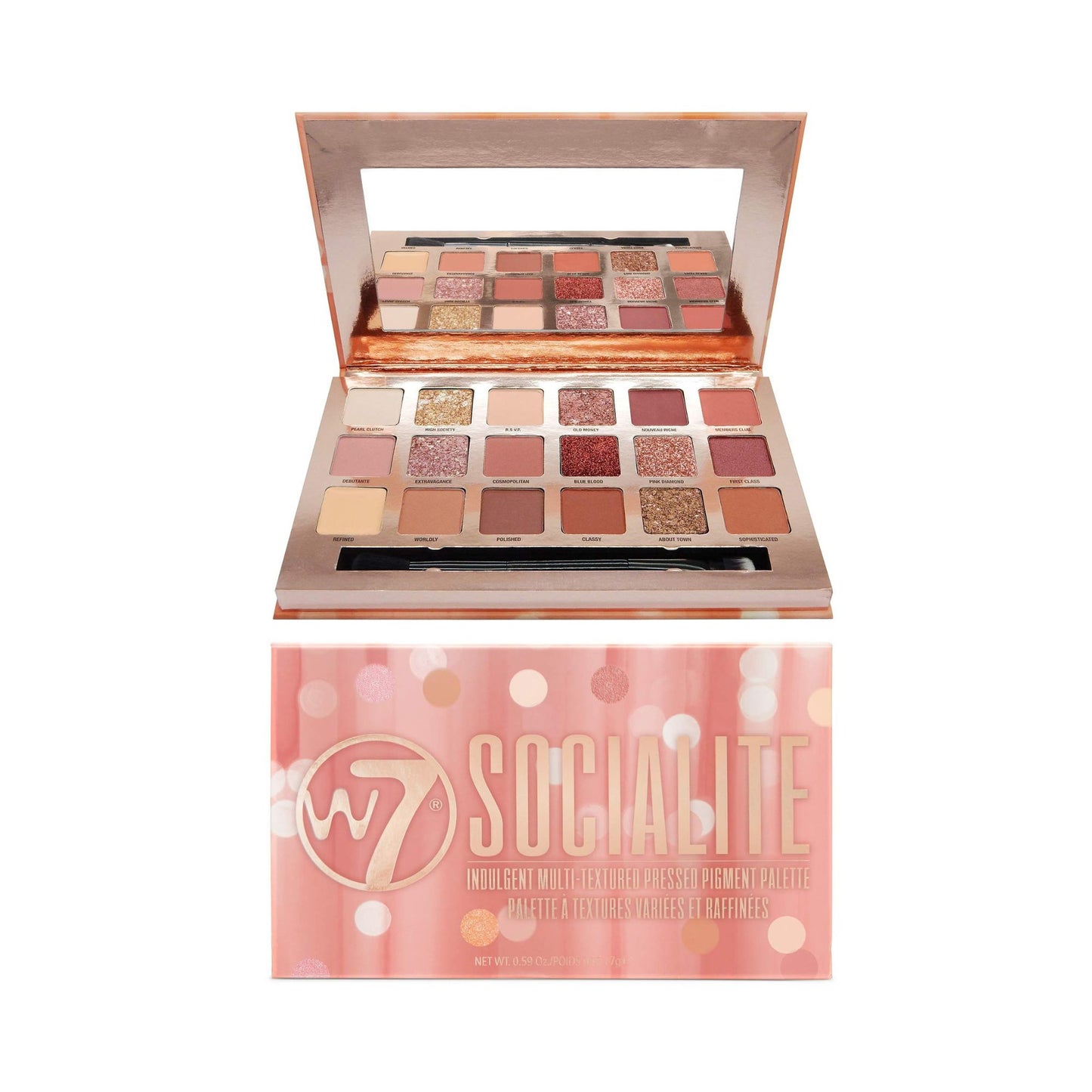 W7 Socialite Eyeshadow Palette