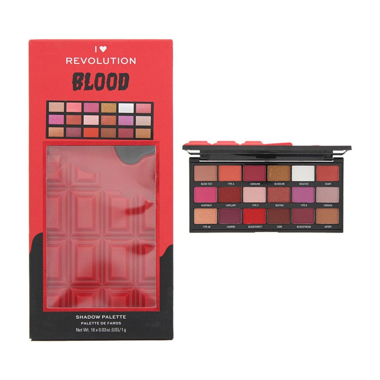 Revolution I Heart Revolution Blood Eyeshadow Palette