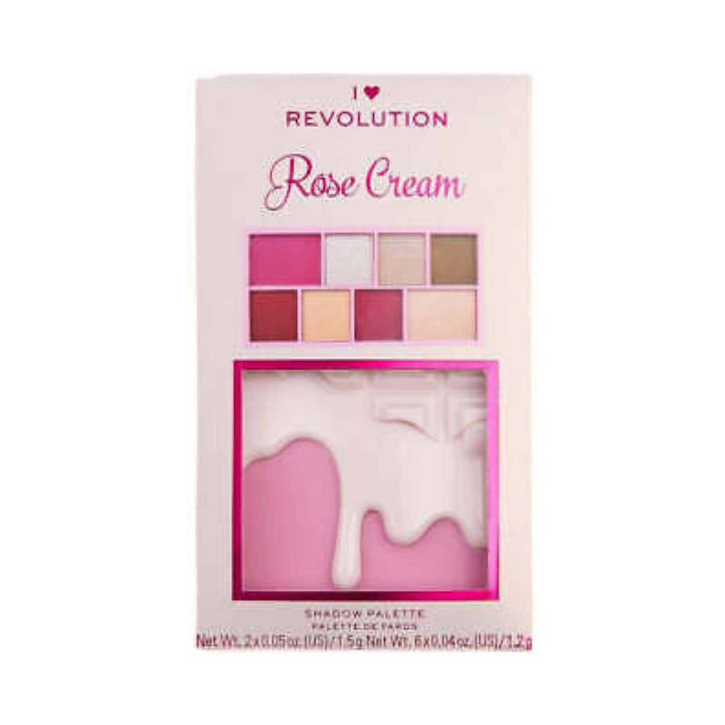 I Heart Revolution Rose Cream Mini Chocolate Eyeshadow Palette