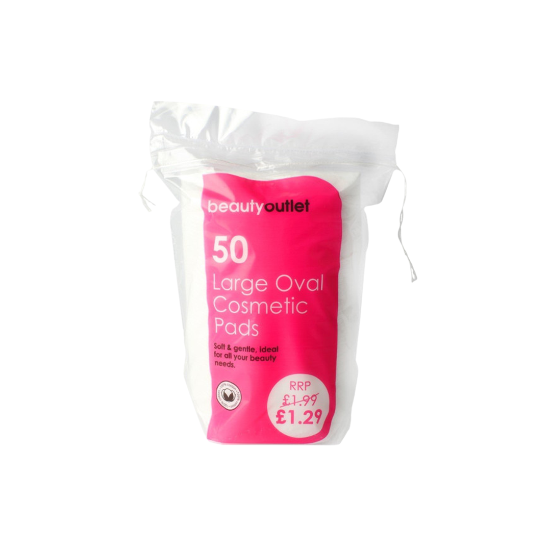 Beauty Outlet Large Oval Cosmetic Pads 50 Pack